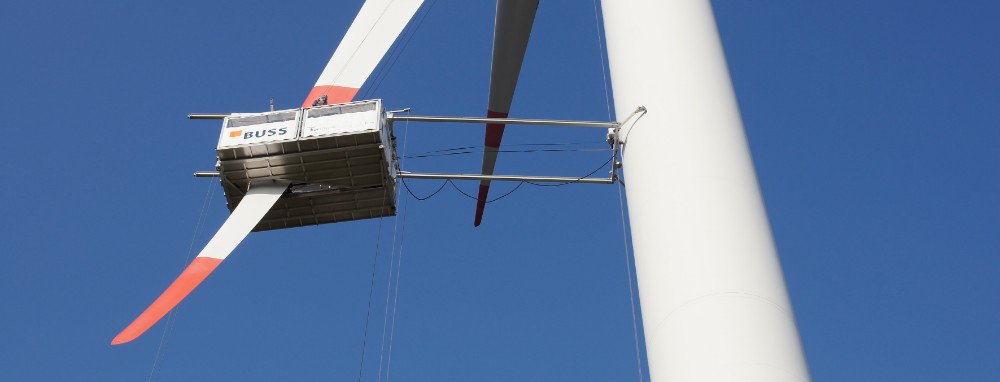 Working platform for the repair of rotor blades demonstrated on offshore wind turbine