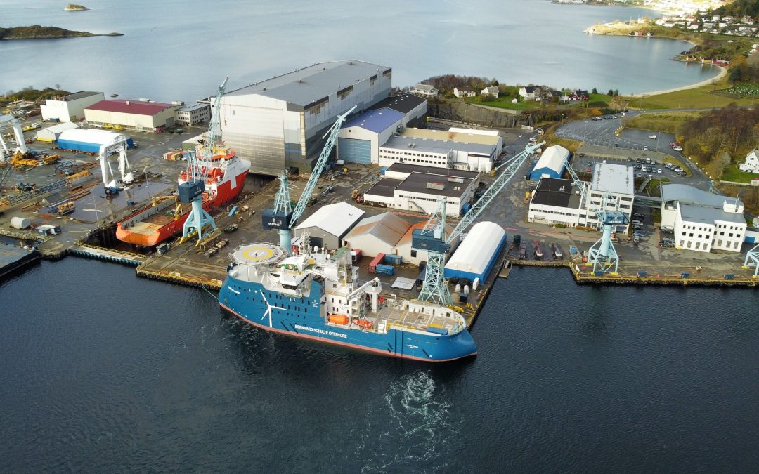 WINDEA Leibniz arrived at ULSTEIN Verft for an upgrade to become a CSOV
